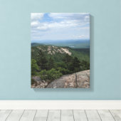 Bovenste uitzicht van de bergen canvas afdruk (Insitu (Houten vloer))