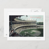 Bovenste Uitzicht van de honkbal van de Liga Nat'l Briefkaart (Voorkant / Achterkant)