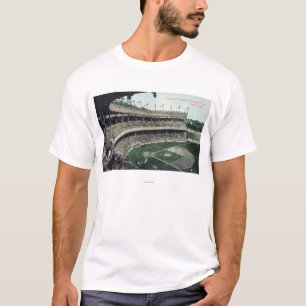 Bovenste Uitzicht van de honkbal van de Liga Nat'l T-shirt