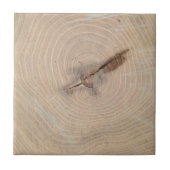 Bovenste uitzicht van de jaarringen van de afsluit tegeltje (Voorkant)