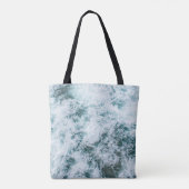Bovenste uitzicht van de oceaangolven tote bag (Achterkant)