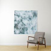 Bovenste uitzicht van de oceaangolven wandkleed (In Situ (horizontaal))