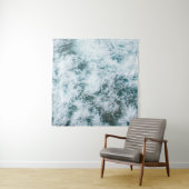 Bovenste uitzicht van de oceaangolven wandkleed (In situ)