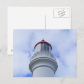 Bovenste uitzicht, vuurtoren met gesplitst punt. briefkaart (Voorkant / Achterkant)