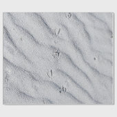 Bovenste uitzicht zandduinen cadeaupapier (Vlak)