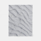 Bovenste uitzicht zandduinen fleece deken (Voorkant)