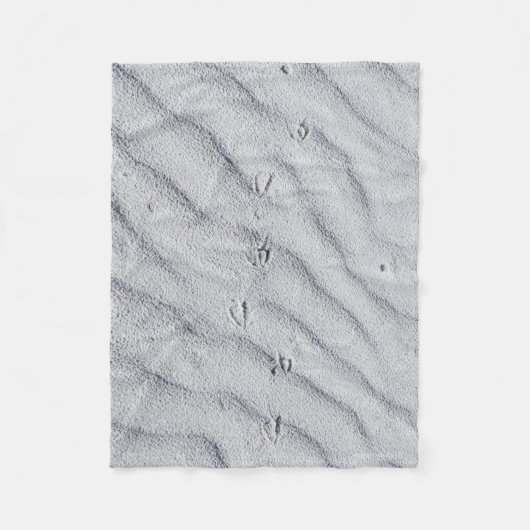 Bovenste uitzicht zandduinen fleece deken (Voorkant)