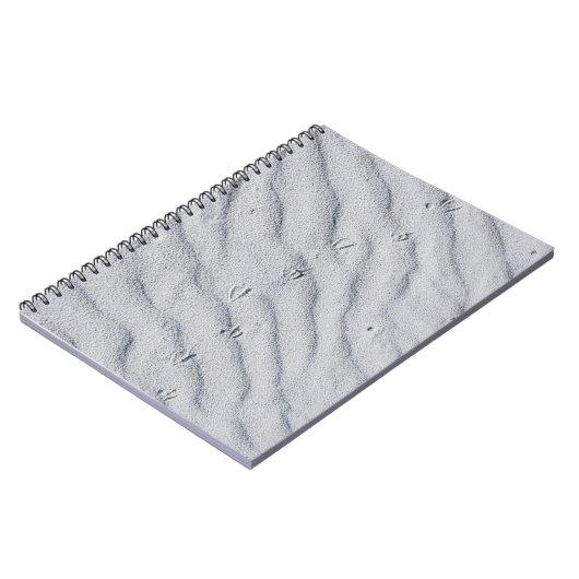 Bovenste uitzicht zandduinen notitieboek (Linkerzijde)