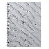 Bovenste uitzicht zandduinen notitieboek (Voorkant)