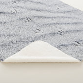 Bovenste uitzicht zandduinen sherpa deken (3/4)