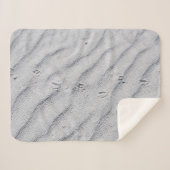 Bovenste uitzicht zandduinen sherpa deken (Voorkant (horizontaal))