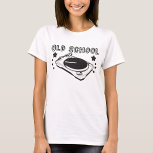Bovenste van de Oude Schoolvrouwen T-shirt