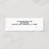 Bovenste Visitekaartje (Achterkant)