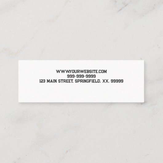 Bovenste Visitekaartje (Achterkant)