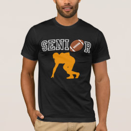 Bovenste voetbalspeler met oranje silhouet t-shirt