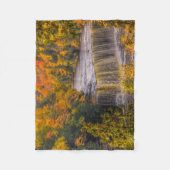 Bovenste waterval met herfstkleuren fleece deken (Voorkant)
