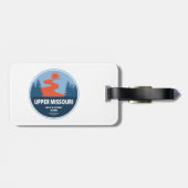 Bovenste wilde Missouri en Schilderachtig rivier Bagagelabel (Achterkant horizontaal)