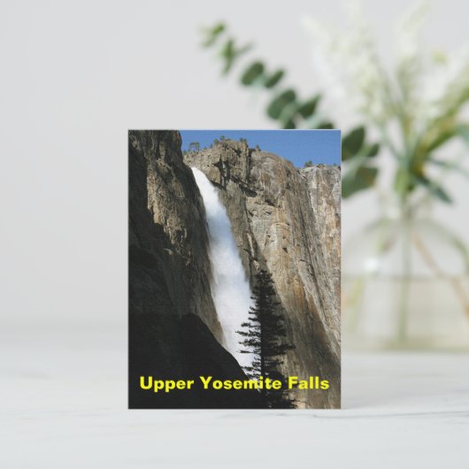 Bovenste Yosemite-Herfsten in Californië Briefkaart (Staand voorkant)