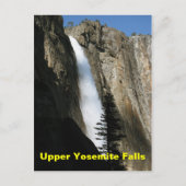 Bovenste Yosemite-Herfsten in Californië Briefkaart (Voorkant)