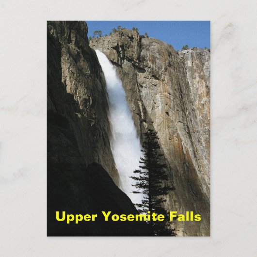 Bovenste Yosemite-Herfsten in Californië Briefkaart (Voorkant)