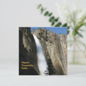 Bovenste Yosemite-Herfsten in Californië Kaart (Staand voorkant)