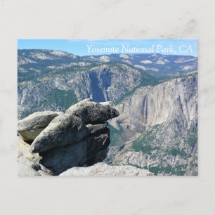 Bovenste Yosemite-Herfsten uit Glacier Point, CA P Briefkaart