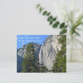 Bovenste Yosemite-Herfsten, Yosemite National Park Briefkaart (Staand voorkant)
