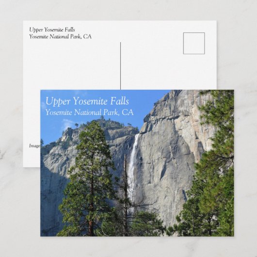 Bovenste Yosemite-Herfsten, Yosemite National Park Briefkaart (Voorkant / Achterkant)