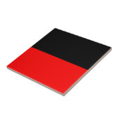bovenste zwarte onderste rode DIY aangepaste achte Tegeltje (Zijkant)