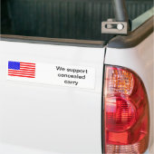 Bovenstelbare steunbumper bumpersticker (Op Truck)