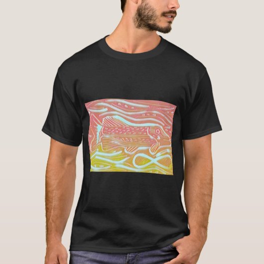 Bovenstroomse Zonsondergang T-shirt (Voorkant)