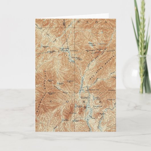 Bovenwerken, Tahawus-gebied, Adirondack High Peaks Kaart (Voorkant)