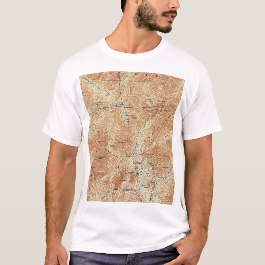 Bovenwerken, Tahawus-gebied, Adirondack High Peaks T-shirt (Voorkant)