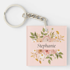  boviene florale naam moederdag sleutelhanger