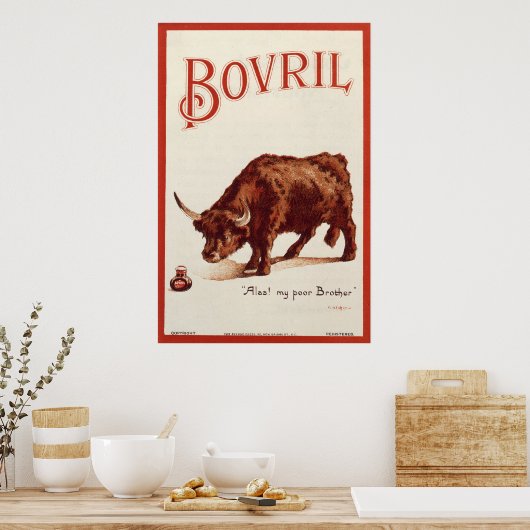 Bovril Bull, 1900 Poster (Keuken)