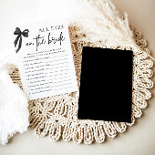 Bow All Eyes On The Bride Vrijgezellenfeest Game b Kaart