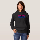 Bow And Arrow Cupid Valentines Day Bisexual Pride  Hoodie (Voorkant volledig)