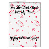 Bow and Arrow Mini Hearts Valentijnsdag (Voorkant)