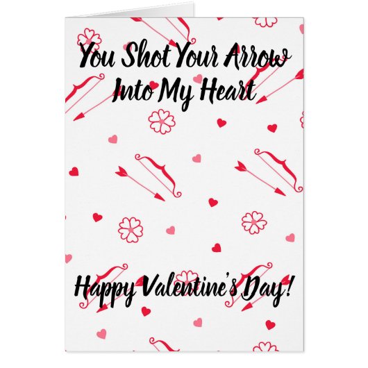 Bow and Arrow Mini Hearts Valentijnsdag (Voorkant)