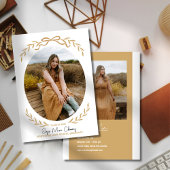 Bow and Branches Afstuderen Fotouitnodiging Kaart