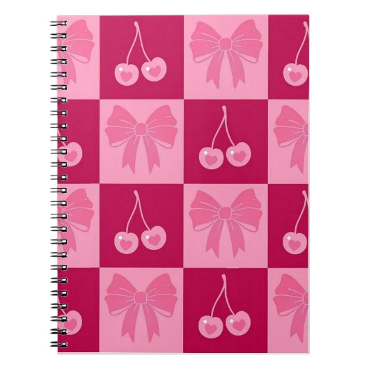 Bow and Cherry notebook  Notitieboek (Voorkant)