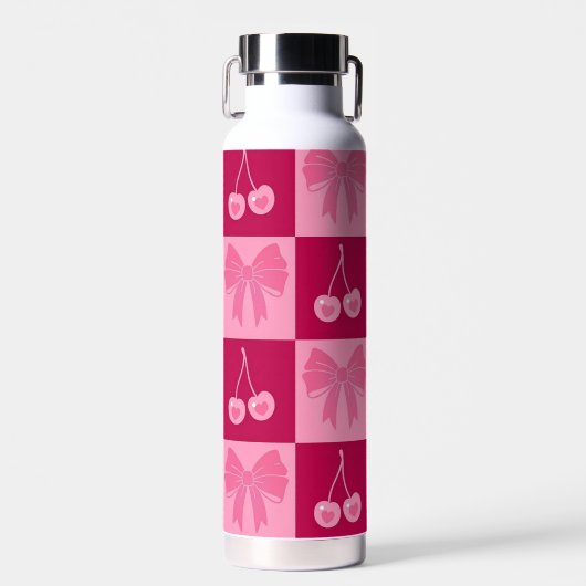 Bow and Cherry water bottle  Waterfles (Voorkant)