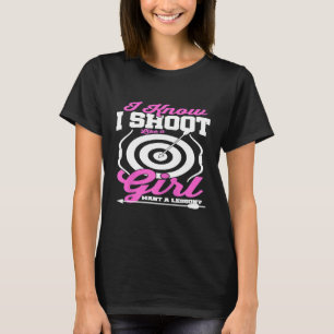 Bow Archery Mam Tiener Meisjes Vrouwen jagen op id T-shirt
