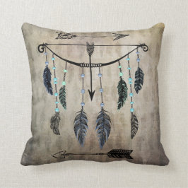 Bow, Arrow en Feathers Kussen