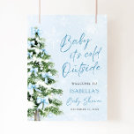 Bow Baby Het is koud Buiten Baby shower Welkom Poster<br><div class="desc">Het Blue Bow Christmas Tree Baby It's Cold Outside Baby shower Welcome Poster toont een schattig feestelijk ontwerp met charmante blauwe bogen en een kerstboom, waardoor het de perfecte manier is om gasten te begroeten op uw baby shower met winterthema. Dit poster is een prachtige aanvulling op het gezellige thema...</div>