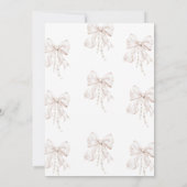 Bow Baptism Girl Kaart (Achterkant)