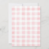 Bow Berry First Birthday 1st Birthday Invitation Kaart (Achterkant)