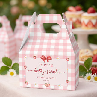 Bow Berry Zoete Meisje Verjaardag Favor Doos Bedankdoosjes