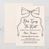 Bow Black Ze bindt het knoop Vrijgezellenfeest Kaart (Voorkant / Achterkant)