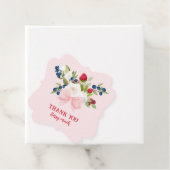 Bow bloemenaardbei Dank je Berry veel Bedankjes Labels (In situ)